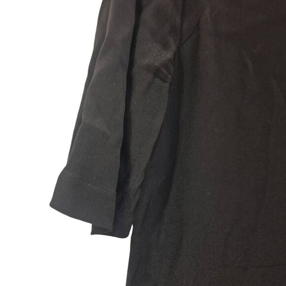 BCBG Maxazria Women's Black Poly/Rayon Short Sleeve Above Knee Dress - Picture 7 of 8